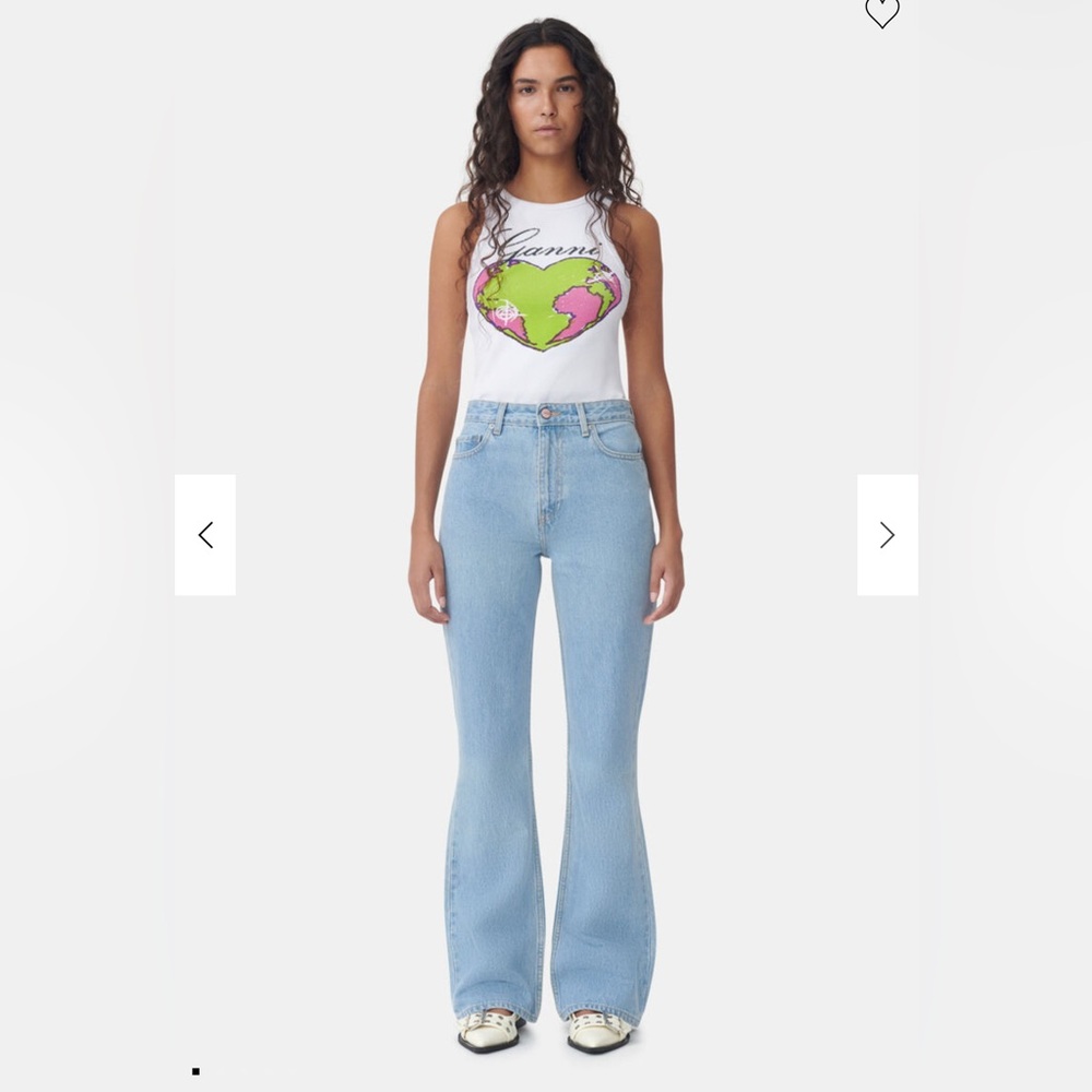 Ganni Betzy Light Blue Flare Jeans